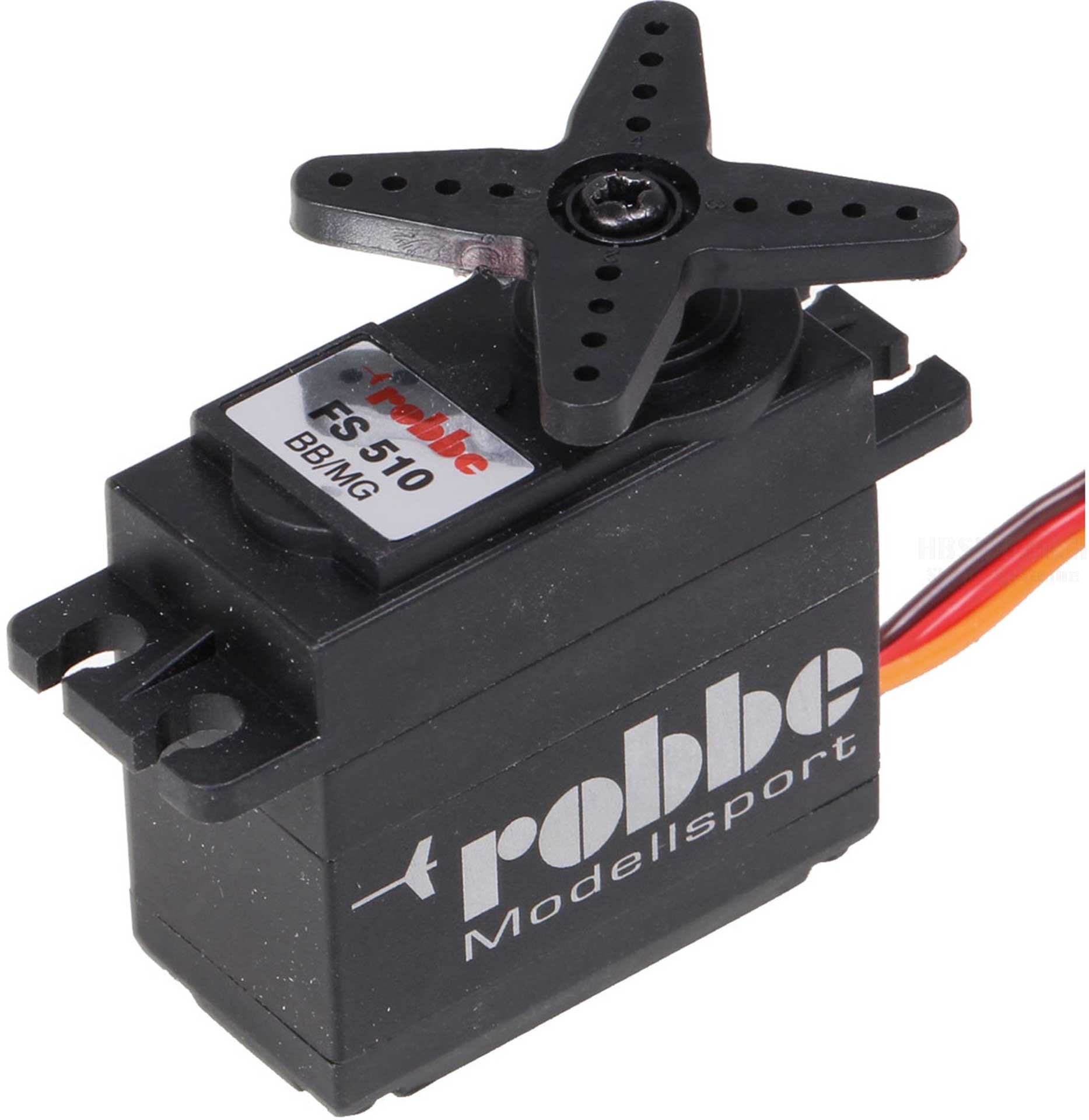 Robbe Modellsport FS 510 BB MG Servo mit Teil- Aluminium Gehäuse