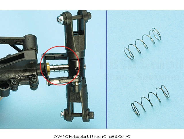 R?ckstellfeder, verchromt