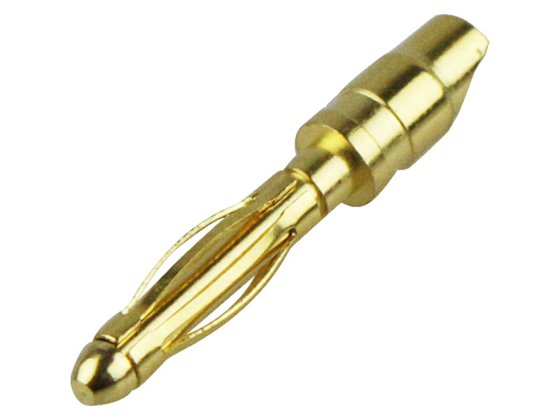 2,0mm Goldkontakt Stecker 1St.