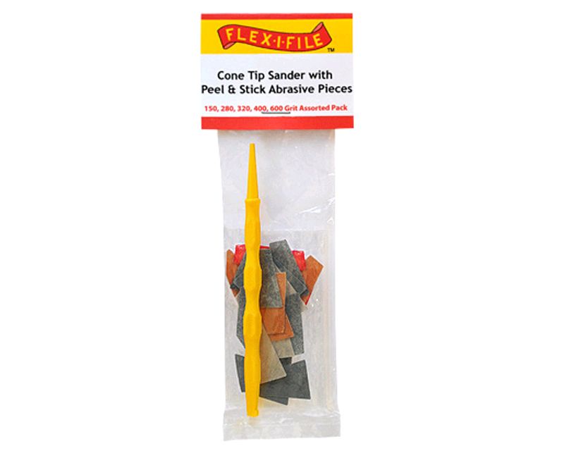 Cone Tip - Konischer Schleif-Stick mit Schleifpads sortiert