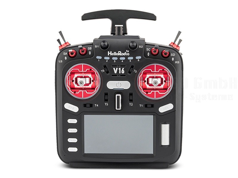HelloRadio V16 MAX 2,4GHz - 4in1 LBT Mode 1 Fernsteuerung rot