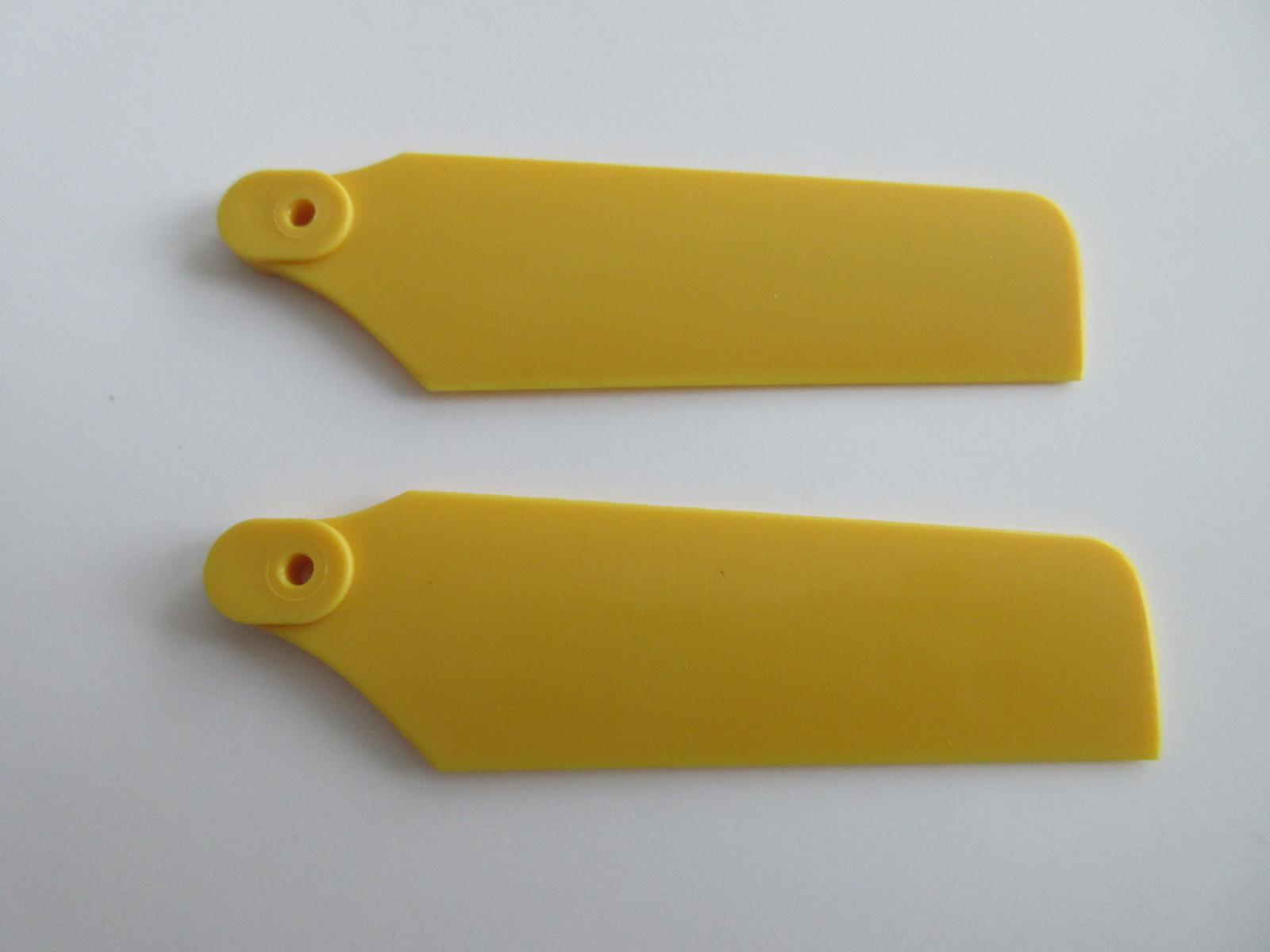 Heckrotorblätter 85mm, Kunststoff, gelb (2), E550 ,R30/50