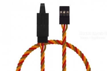 Verlängerungskabel verdrillt 90cm JR mit Sicherung (PVC) 0,25mm²