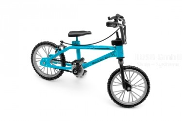 BMX Fahrrad blau für RC-Crawler 1/10