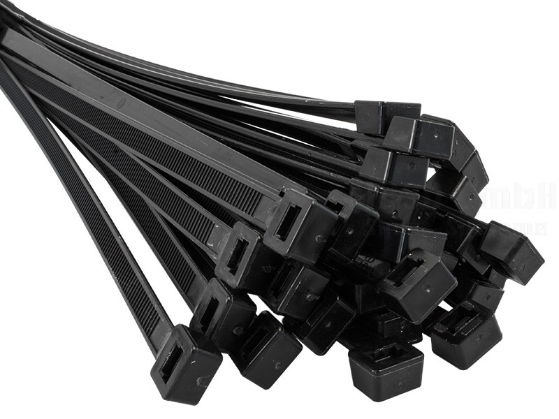 2.5 x 135 mm Kabelbinder, schwarz, 100 Stück