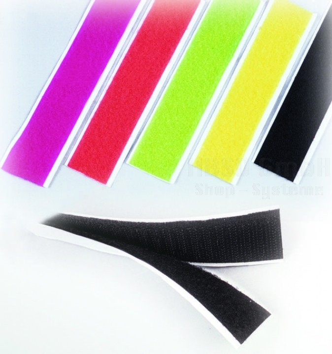 Klettband 12cm neon gelb