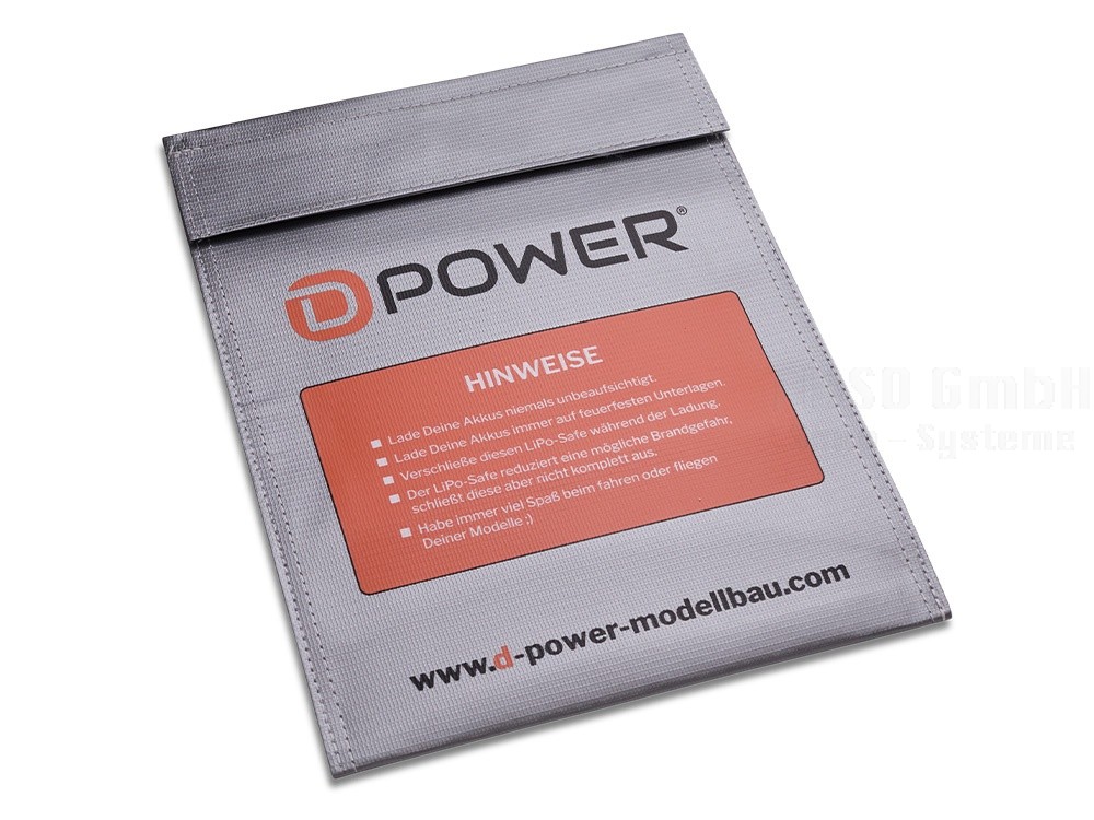 D-Power Lipo Schutz-Tasche - Safe Bag 300 x 230 mm