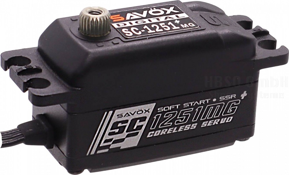 SAVÖX SC-1251MG+Servo BLACK EDITION