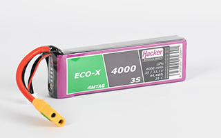 TopFuel LiPo 25C ECO-X 4000mAh 3S MTAG