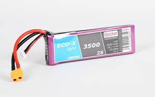 TopFuel LiPo 10C ECO-X-Light 3500mAh 2S MTAG