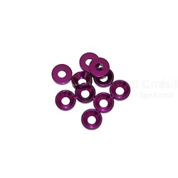 3mm Alu Washers Purple, 10 pcs.