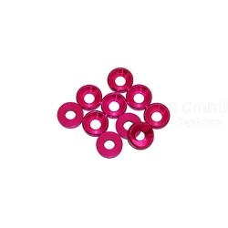 3mm Alu Washers Pink, 10 pcs.