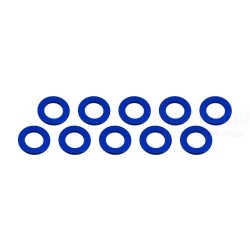 Aluminium Shim, 3x6x2,0mm, Blue, 10 Pcs.