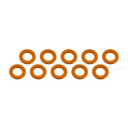 Aluminium Shim, 3x6x2,0mm, Orange, 10 Pcs.