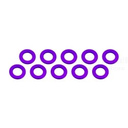 Aluminium Shim, 3x6x1,0mm, Purple, 10 Pcs.