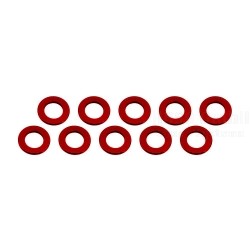 Aluminium Shim, 3x6x1,0mm, Red, 10 Pcs.