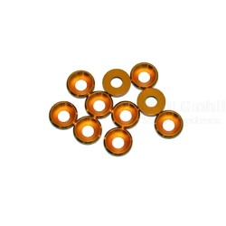 4mm Alu Washer Gold, 10 Pcs.