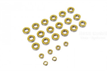 BEARING KIT YELLOW RUBER HI-SPEED SEAL 2RS (KYOSHO/MUGEN/HYPER-7