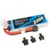 2200mAh 11.1V 45C 3S1P Lipo Pack with EC3/XT60/T-plug Gens