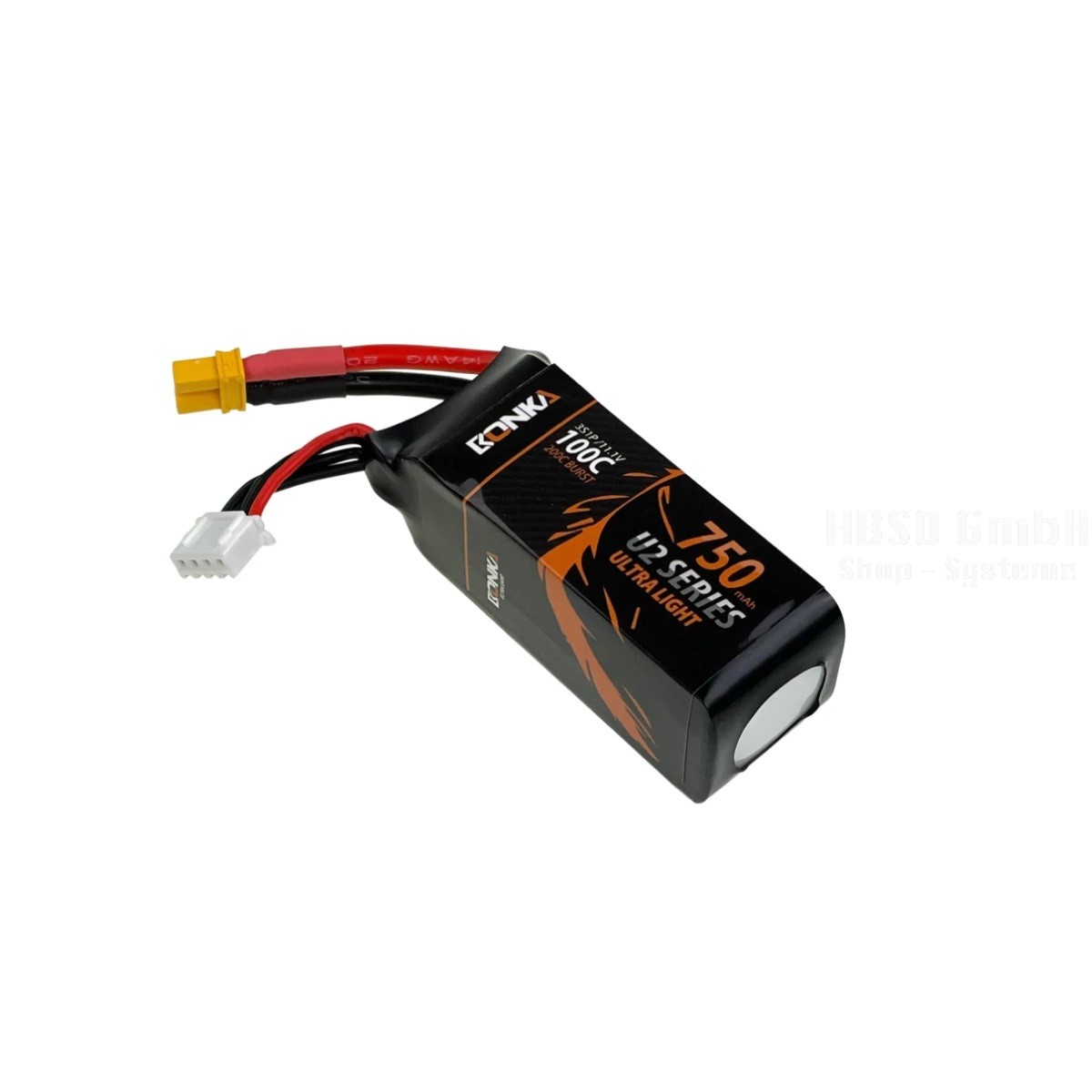 Bonka Lipo Akku 750mAh 11,1V 100C/200C XT30 Goosky S2/OMP M2 Evo