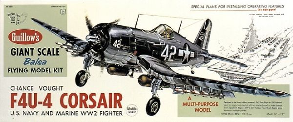 Corsair 1:16  Scale Balsabausatz