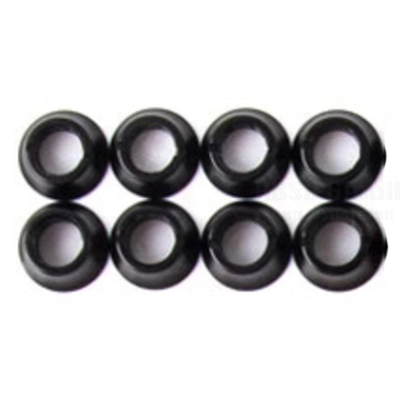 HelloRadio Muttern für V16 Schalter - schwarz, 8 Stück