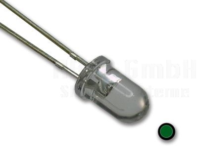 LED 5mm grün 24.000mcd 1St.