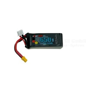 Lipo Akku 650mAh 11,1V 3S 65C/130C XT30 Logo200/OMP-M2 Mylipo