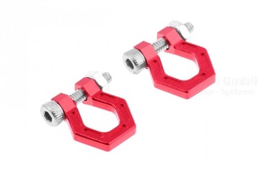 CNC Aluminium-Schleppösen rot für RC-Crawler 1/10