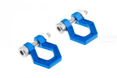 CNC Aluminium-Schleppösen blau für RC-Crawler 1/10