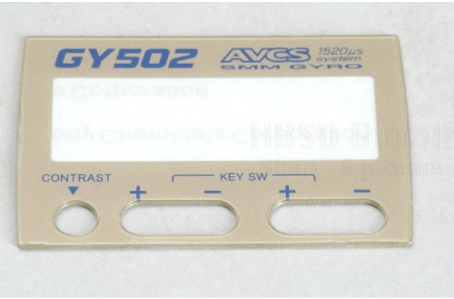 GY502 Amp Etikett